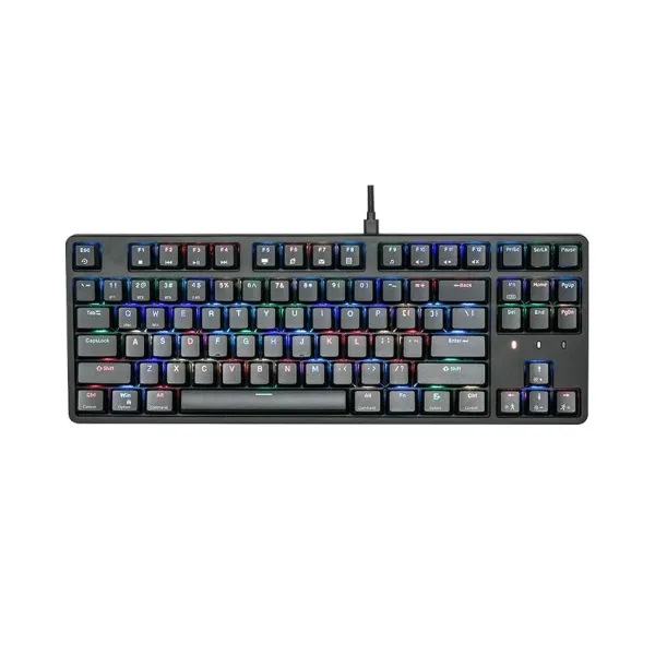 Bàn phím cơ không dây Edra EK3187W RGB Đen Brown sw (USBC/Bluetooth)