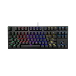 Bàn phím cơ Edra EK387L màu đen Blue sw (USBC/Huano/Rainbows)