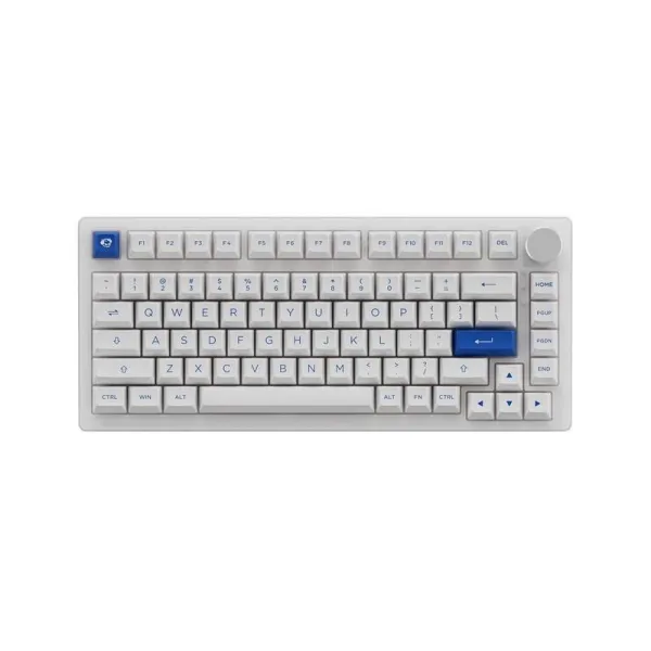 Bàn phím cơ AKKO PC75B Plus Blue on White Wireless Akko CS Jelly Pink switch