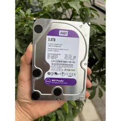 Ổ Cứng Cũ HDD WD Purple 3TB SATA 3 3.5 inch 5400 RPM, 64MB Cache Bóc Máy