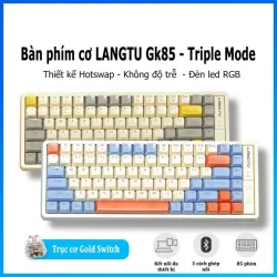 Bàn phím cơ không dây Bluetooth LANGTU GK85 Triple Mode, 85 Phím Có LED